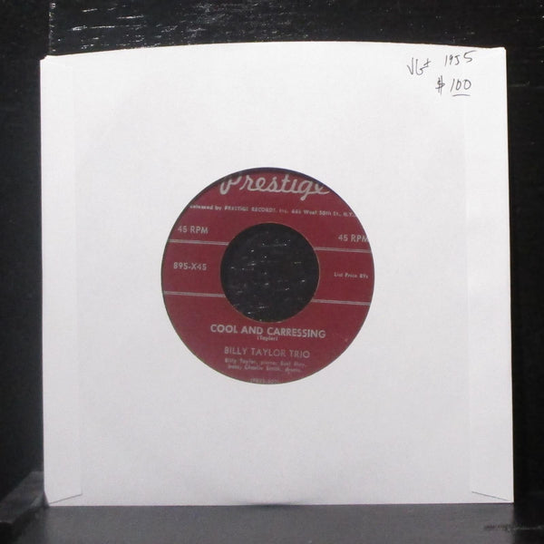 Billy Taylor Trio - Cool & Carressing / Bird Watcher 7" VG+ Vinyl 45 Prestige - Shuga Records
