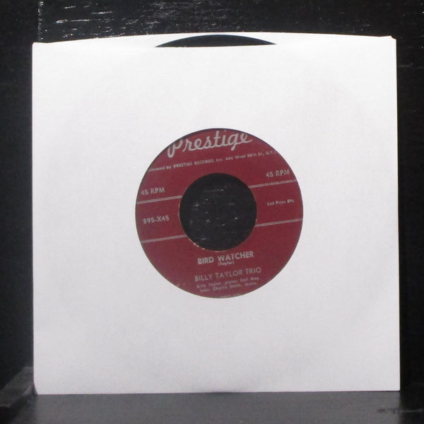 Billy Taylor Trio - Cool & Carressing / Bird Watcher 7" VG+ Vinyl 45 Prestige - Shuga Records