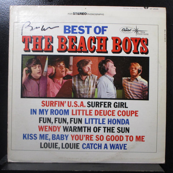 The Beach Boys - Best Of The Beach Boys LP VG DT-2545 Vinyl Brian Wilson Signed - Shuga Records