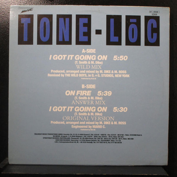 Tone Loc - I Got It Going On 12" Mint- STH 549 Germany 1989 Vinyl Record - Shuga Records