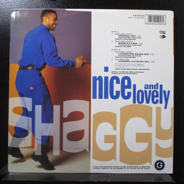 Shaggy - Nice And Lovely 12" VG+ GRED405 UK 1993 Vinyl Record - Shuga Records