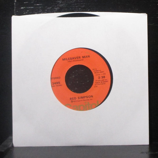 Red Simpson - Those Forgotten Trains / Milesaver Man 7" VG+ Vinyl 45 Capitol - Shuga Records