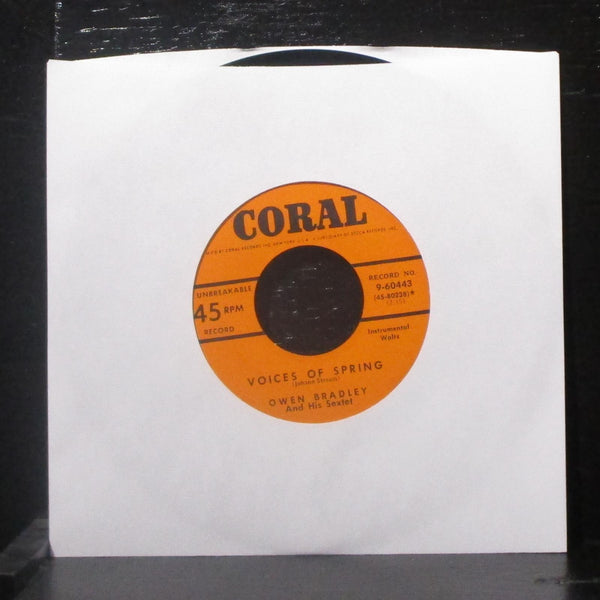 Owen Bradley & His Sextet - Vienna Life / Voices Of Spring 7" VG+ Vinyl 45 Coral - Shuga Records