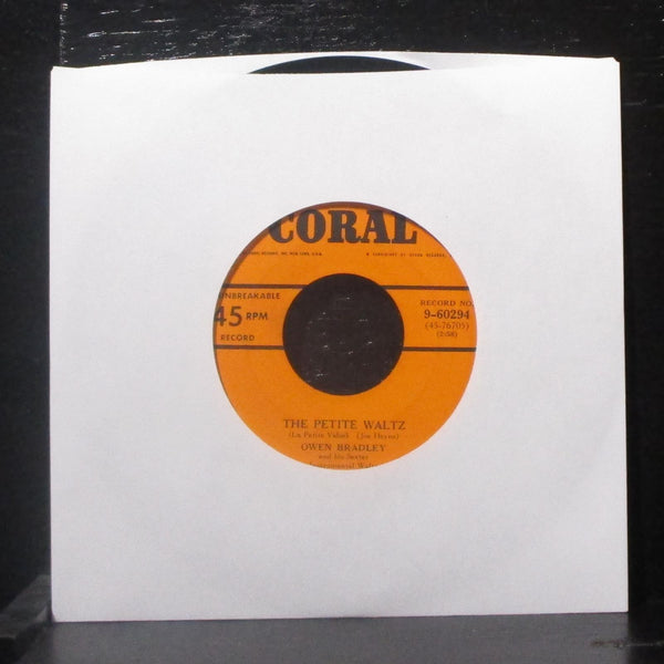 Owen Bradley & His Sextet - The Petite Waltz 7" VG+ Vinyl 45 Coral 9-60294 USA - Shuga Records
