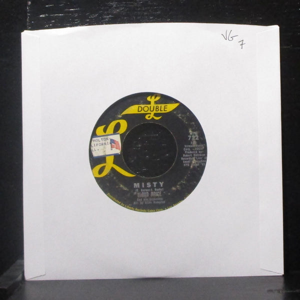 Lloyd Price & His Orchestra - Misty / Cry On 7" VG Vinyl 45 Double-L 722 USA - Shuga Records