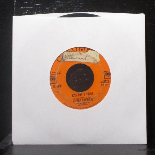 Aretha Franklin - Try A Little Tenderness 7" VG Vinyl 45 Columbia 4-42520 USA - Shuga Records