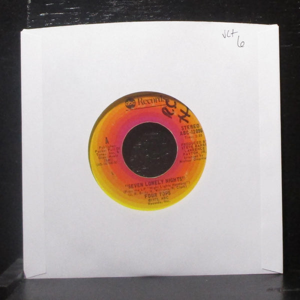Four Tops - Seven Lonely Nights 7" VG+ Vinyl 45 ABC-12096 USA 1975 - Shuga Records