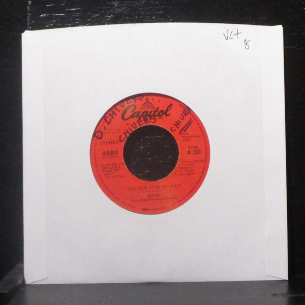 Maze feat. Frankie Beverly - Golden Time Of Day 7" VG+ Vinyl 45 Capitol 4580 USA - Shuga Records