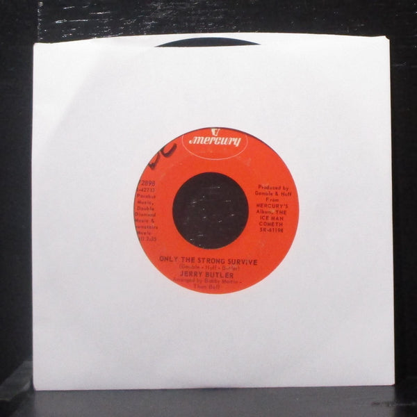 Jerry Butler - Only The Strong Survive 7" VG+ Vinyl 45 Mercury 72898 USA 1969 - Shuga Records