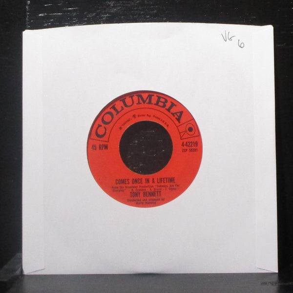Tony Bennett - Comes Once In A Lifetime / Tender Is The Night 7" VG Vinyl 45 - Shuga Records