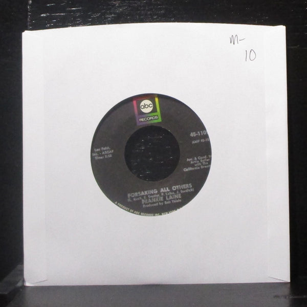 Frankie Laine - Forsaking All Others / Take Me Back 7" Mint- Vinyl 45-11097 ABC - Shuga Records