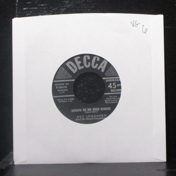 Guy Lombardo - Rudolph The Red Nosed Reindeer 7" VG Vinyl 45 Decca 9-28410 - Shuga Records