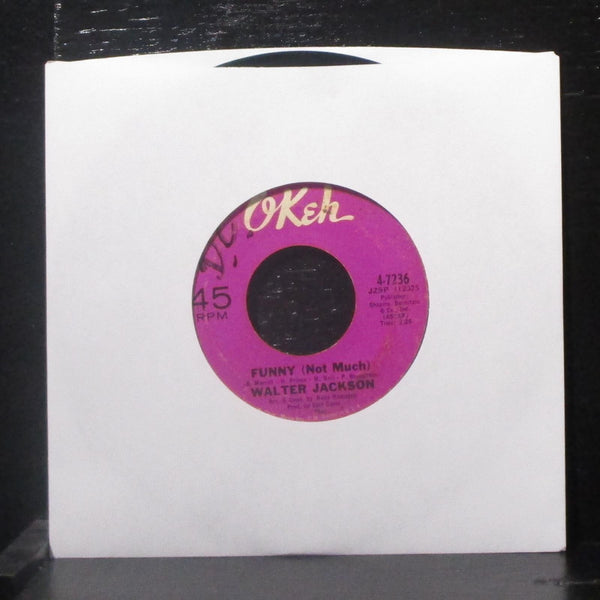 Walter Jackson - One Heart Lonely / Funny (Not Much) 7" VG+ Vinyl 45 Okeh 4-7236 - Shuga Records