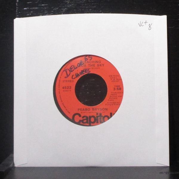 Peabo Bryson - Reaching For The Sky 7" VG+ Vinyl 45 Capitol 4522 USA 1977 - Shuga Records