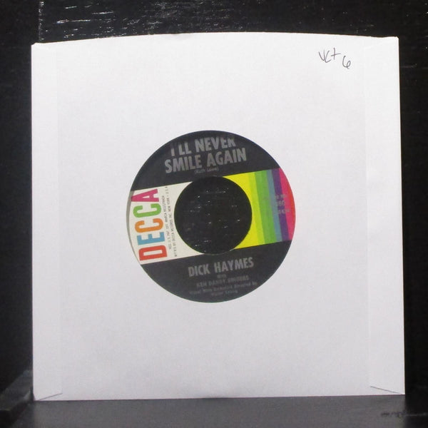 Dick Haymes - I'll Never Smile Again / Little White Lies 7" VG+ Vinyl 45 Decca - Shuga Records