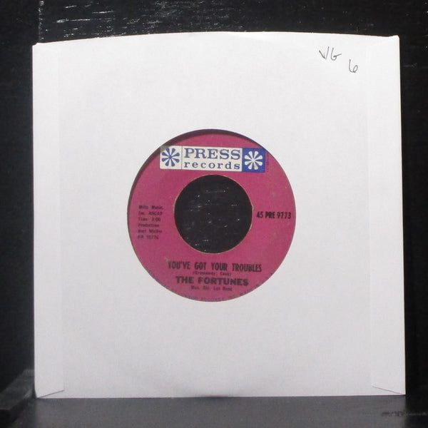The Fortunes - You've Got Your Troubles / I've Gotta Go 7" VG Vinyl 45 PRE 9773 - Shuga Records