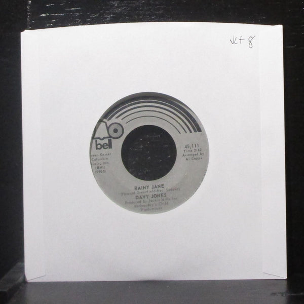 Davy Jones - Rainy Jane / Welcome To My Love 7" VG+ Vinyl 45 Bell 45,111 USA - Shuga Records