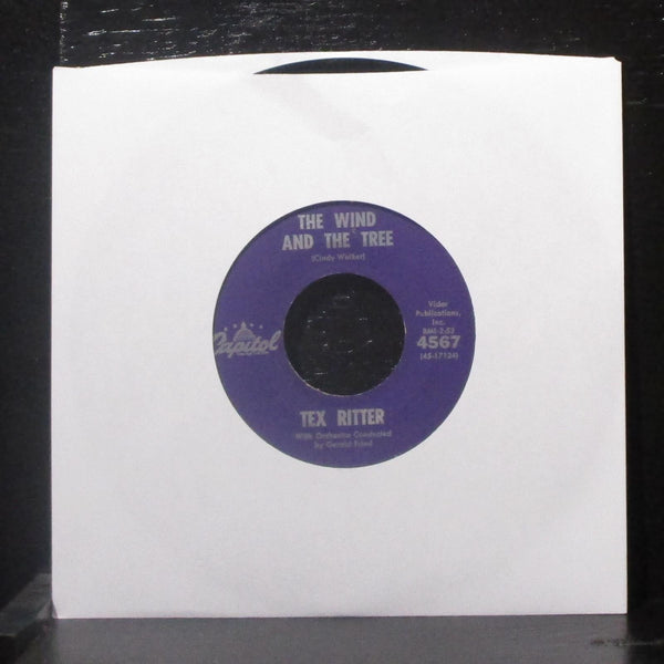 Tex Ritter - I Dreamed Of Hill-Billy Heaven 7" VG+ Vinyl 45 Capitol 4567 USA - Shuga Records