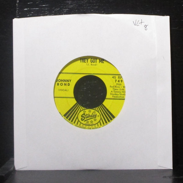 Johnny Bond - Silent Walls / They Got Me 7" VG+ Vinyl 45 Starday 749 USA 1965 - Shuga Records
