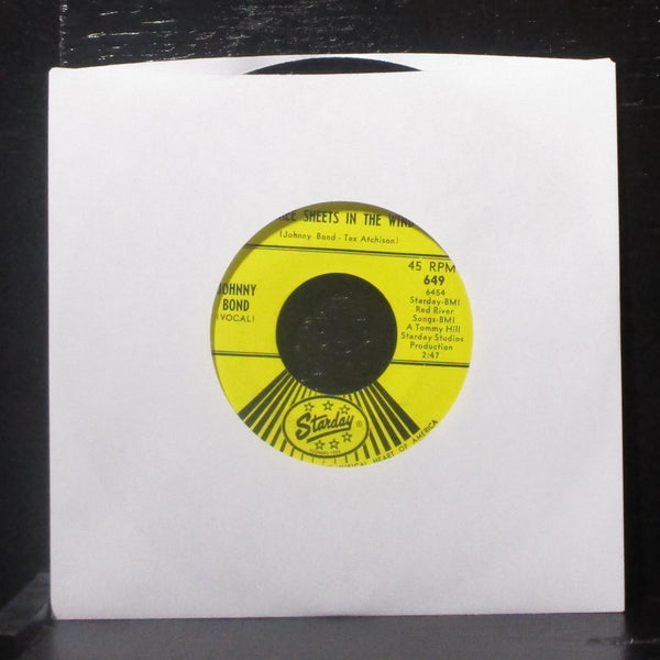 Johnny Bond - Let The Tears Begin 7" VG+ Vinyl 45 Starday 649 USA 1963 - Shuga Records