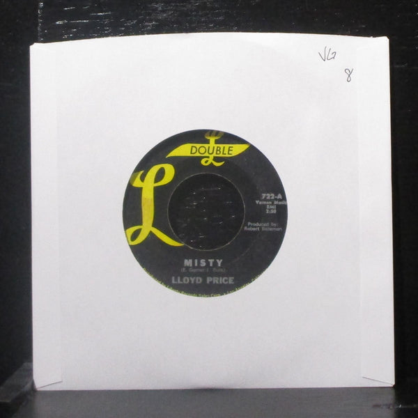 Lloyd Price & His Orchestra - Misty / Cry On 7" VG Vinyl 45 Double-L 722 USA - Shuga Records