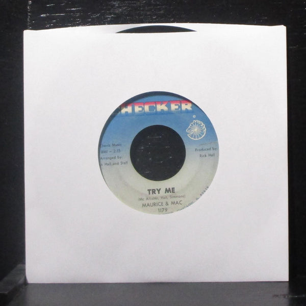 Maurice & Mac - So Much Love / Try Me 7" VG+ Vinyl 45 Checker 1179 USA 1967 - Shuga Records