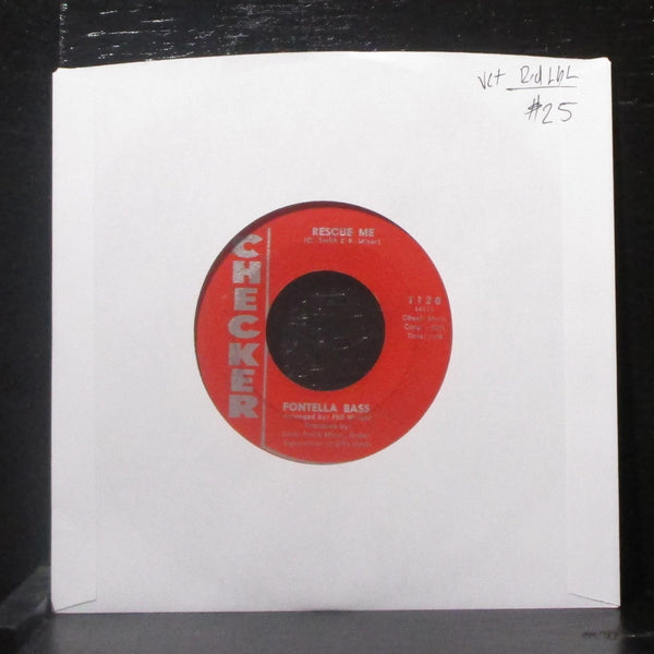 Fontella Bass - Rescue Me / Soul Of The Man 7" VG+ Vinyl 45 Checker 1120 USA - Shuga Records