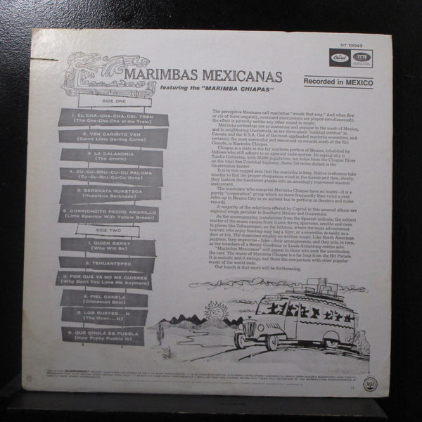 Marimba Chiapas - Marimbas Mexicanas LP VG+ SP-1-10043 Vinyl Record - Shuga Records