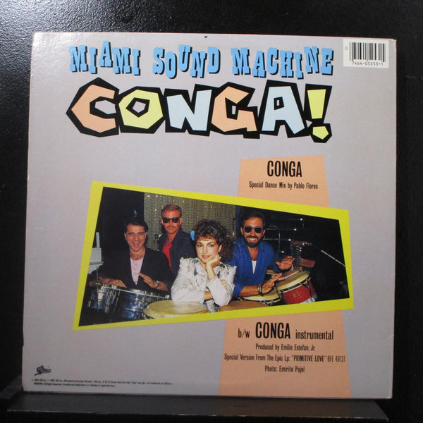 Miami Sound Machine - Conga! (Dance Mix) 12" Mint- 49-05253 Epic Vinyl Record - Shuga Records