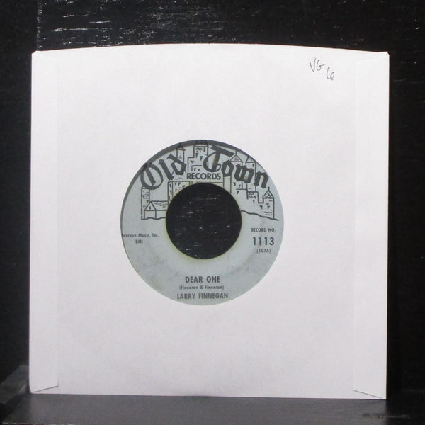 Larry Finnegan - Dear One / Candy Lips 7" VG Vinyl 45 Old Town 1113 USA 1961 - Shuga Records