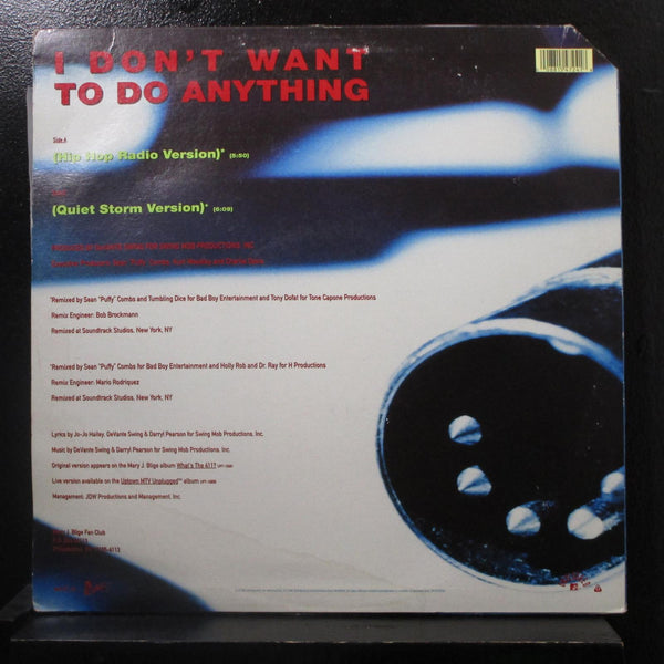 Signed Autographed - Mary J. Blige Duet With K-Ci Hailey - I Don't Want To Do Anything - VG+ 12" Single Record 1993 MCA Uptown USA Vinyl - R&B - Shuga Records
