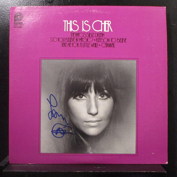 Signed Autographed - Cher - This Is Cher - VG+ LP Record 1978 Pickwick USA Vinyl - Pop Rock / Soft Rock - Shuga Records