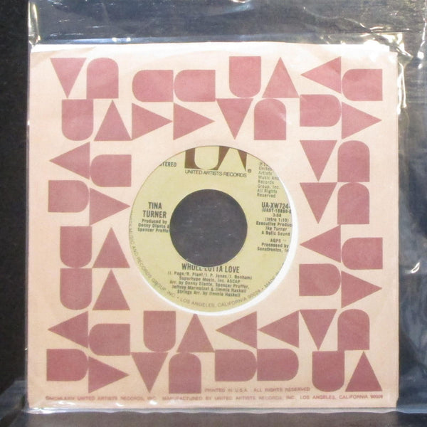 Tina Turner - Whole Lotta Love / Rockin' And Rollin' 7" VG+ Vinyl 45 UA-XW724-Y - Shuga Records