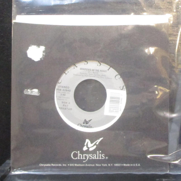 Pat Benatar - Shadows Of The Night 7" Mint- Vinyl 45 Chrysalis VS8 42940 USA - Shuga Records