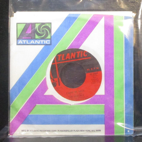 The Rascals - Carry Me Back / Real Thing 7" VG+ Vinyl 45 Atlantic 45-2664 USA - Shuga Records