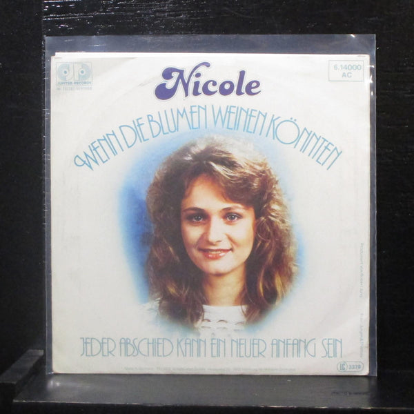 Nicole - Wenn Die Blumen Weinen Konnten 7" VG+ 6.14 000 Germany Vinyl 45 - Shuga Records