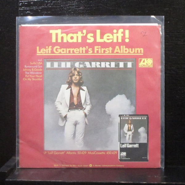 Leif Garrett - Put Your Head On My Shoulder 7" Mint- ATL 11118 Germany Vinyl 45 - Shuga Records