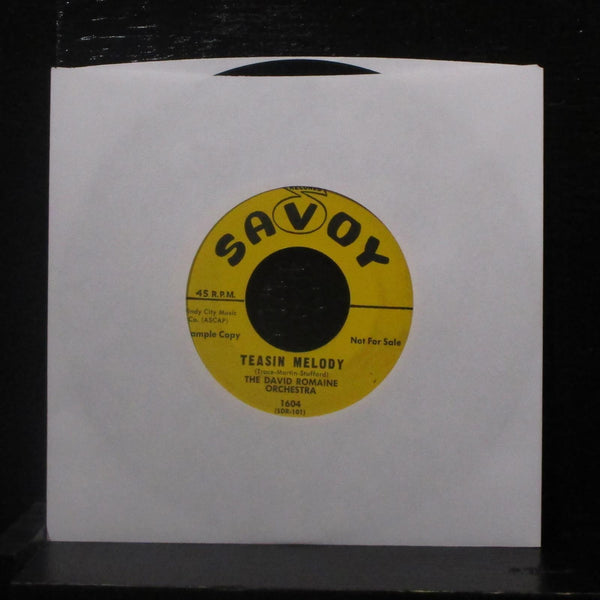 The David Romaine Orchestra - Marchete / Teasin Melody 7" VG+ 1604 Vinyl Promo - Shuga Records