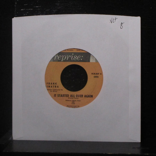 Frank Sinatra - It Started All Over Again / Without A Song 7" VG+ R-20,027 Vinyl - Shuga Records