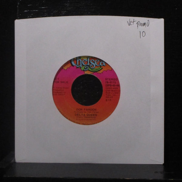 Don Fardon - Delta Queen / Hometown Baby 7" VG+ 78-0115 Promo Vinyl 45 - Shuga Records