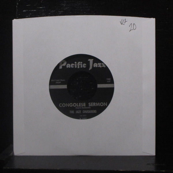 The Jazz Crusaders - Congolese Sermon / Weather Beat 7" VG+ X-357 Pacific 45 - Shuga Records