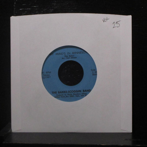 The Bakke-Scoggin Band - My Mind's In Minnesota / Gold At 7" VG+ 1987 Vinyl 45 - Shuga Records