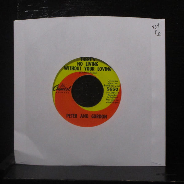 Peter And Gordon - There's No Living Without Your Loving 7" VG+ 5650 Vinyl 45 - Shuga Records