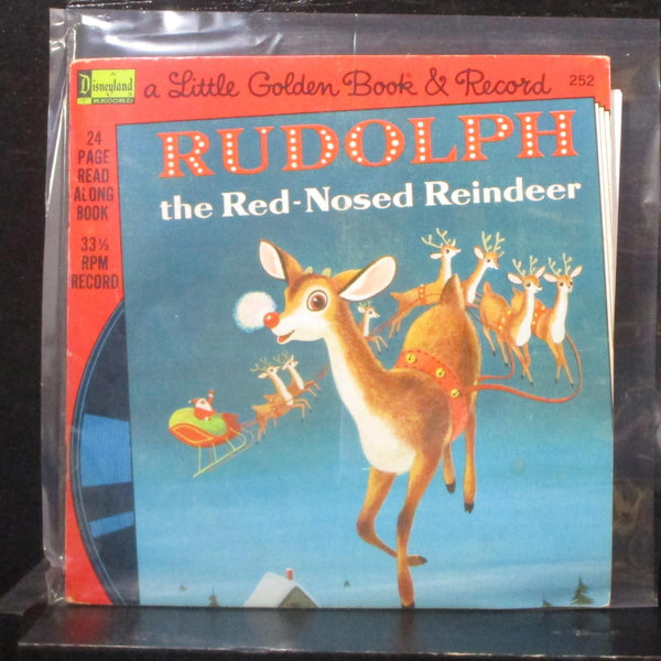 Various - Rudolph The Red-Nosed Reindeer 7" VG+ 252 Vinyl 45 w/Booklet - Shuga Records