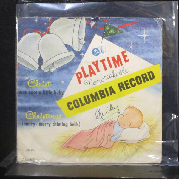 Earl Rogers - Christ Was Once A Little Baby 7" VG+ 322-PV Vinyl 78 RPM - Shuga Records