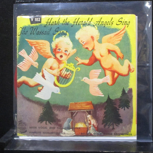 Unknown Artist - Hark The Herald Angels Sing 6&1/2" VG+ V102 Red Vinyl 78 RPM - Shuga Records