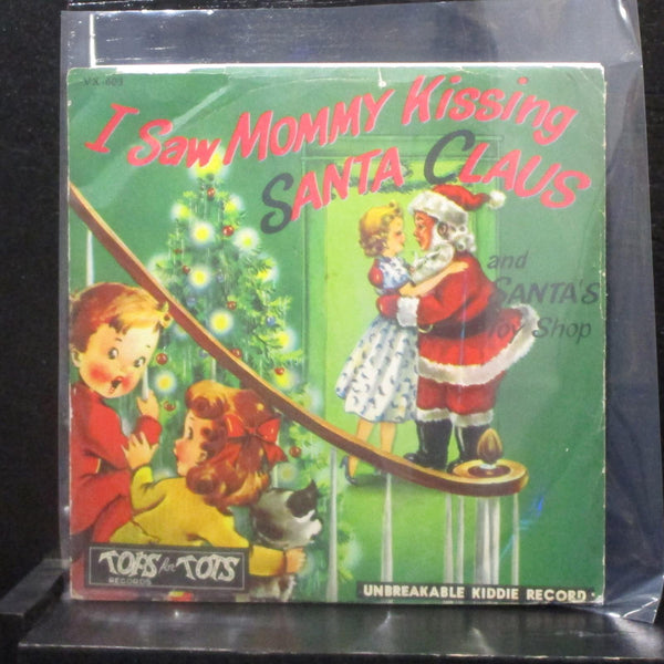 Judy Harriet, Les Morgan - I Saw Mommy Kissing Santa Claus 7" 78 RPM VG+ VX-603 - Shuga Records