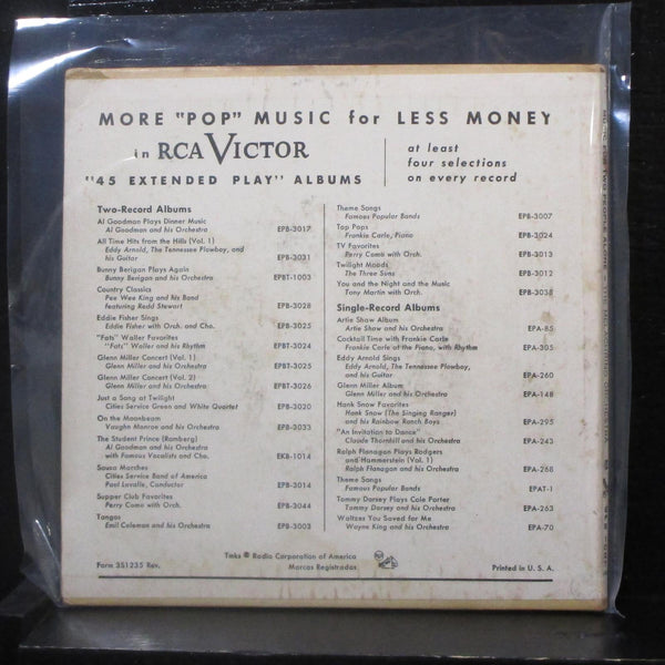 The Melanchrino Orchestra - Music For Two People Alone 2 7" VG+ 547-0379 Mono - Shuga Records
