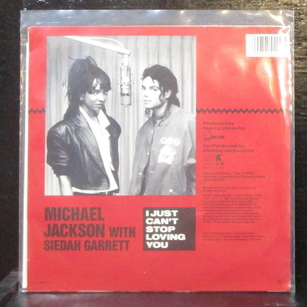 Michael Jackson - I Just Can't Stop Loving You 7" Mint- Vinyl 45 Epic Holland - Shuga Records