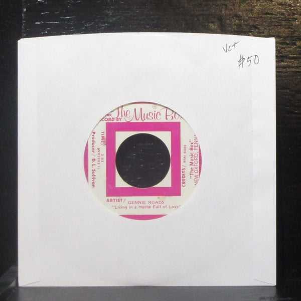 Gennie Roads - Living In A House Full Of Love 7" VG+ Vinyl 45 Music Box 0005 - Shuga Records